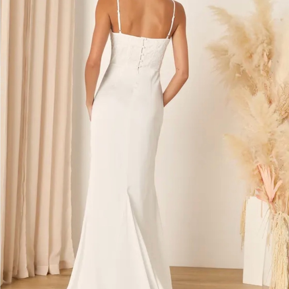 NWT Lulus Wedding dress - Picture 4 of 12
